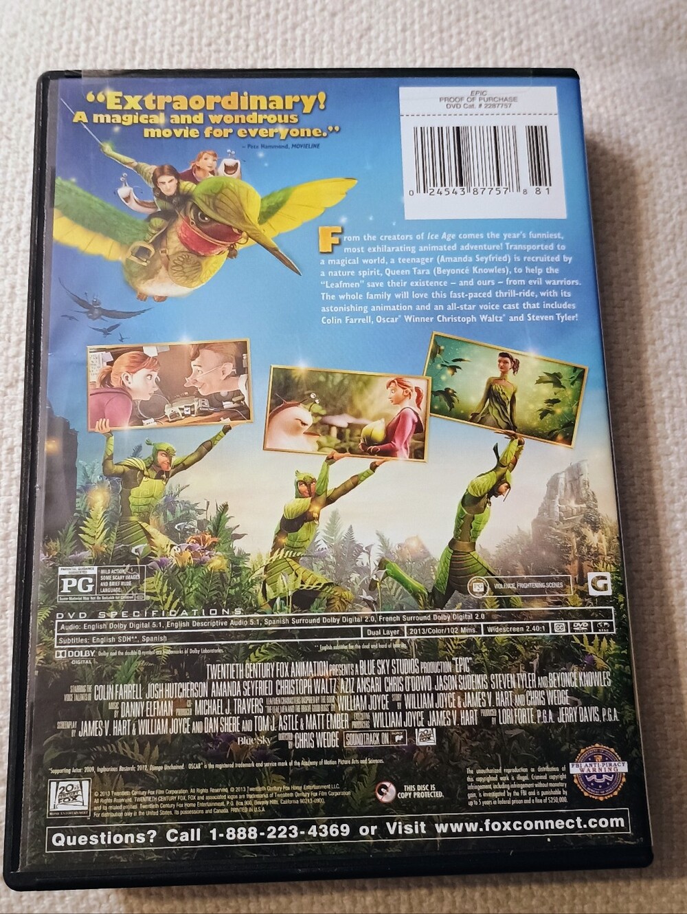 Epic DVD 📀 - Picture 2 of 3